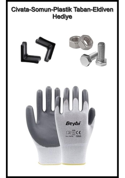 5 Katlı Galvaniz Çelik Raf - Depo, Arşiv, Kiler, Dosya, Market Rafı, Civatalı Raf Sistemi 31x93 Cm 200 Cm 0.70 Mm