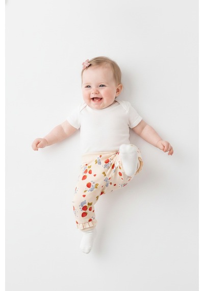 Tiffany Baby & Kids Strawberry Garden Organik Tasarımlı Patiksiz Alt Ekru