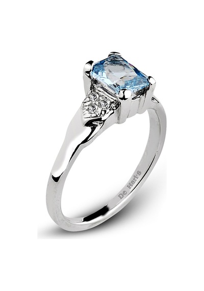 Kuyumcudukkani Baget Kesim Zirkon Taşlı Tektaş Yüzük Kolye Seti-24113-w-blu 21 Beyaz