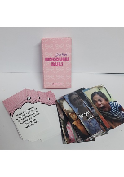 Modunu Bul Girly Night Kiz Gecesi , 80 Kartli Eğlenceli Genç Yetişkin Arkadaş Yılbaşı Oyun Kartları