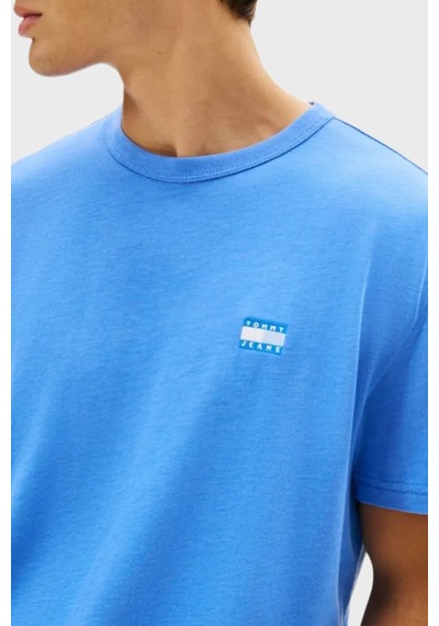 Tommy Jeans Pamuk Karışımlı Regular Fit Bisiklet Yaka T Shirt Erkek T Shirt Dm0dm22667 C38 Mavi Tommy Jeans Pamuk Karışımlı Regular Fit Bisiklet Yaka T Shirt Erkek T Shirt Dm0dm22667 C38 Mavi