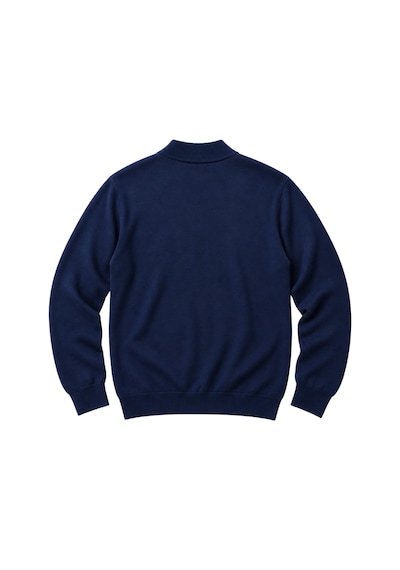 Battalmoda Erkek Büyük Beden Koyu İndigo Yarım Balıkçı Pamuklu Kazak 3xl-4xl-5xl-6xl Koyu Indigo
