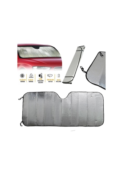 Araç Ön Cam Güneşlik Uv Isı Koruma Katlanabilir Toyota Corolla Skoda Superb Dacia Duster Ford Focus