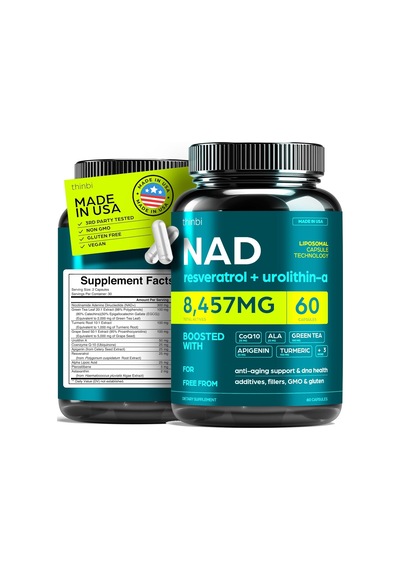 Artnaturals Nad+ 8457mg Extra Strength Nmn Alternative Liposomal Urolithin A Apigenin Resveratrol 60