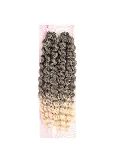 Nice Bulk Afro Su Dalgası / Kahve / Platin Ombreli - Mydr-463228 Çok Renkli