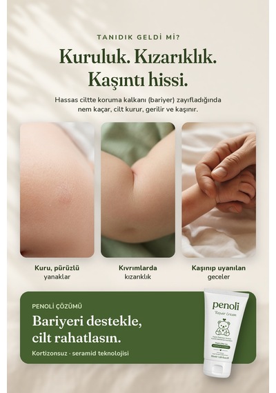 Atopik Eğimli Ciltler İçin Kortizon İçermeyen Bebek - Çocuk Onarıcı Ve Nemlendirici Bakım Kremi 50 Ml