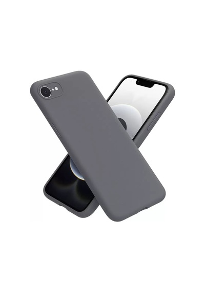 Newface Apple iPhone Uyumlu 16e Kılıf First Silikon - Gri Diğer