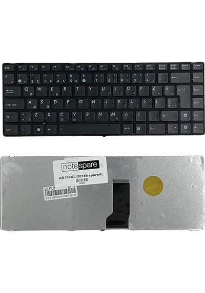 Asus Uyumlu A43sj-vx858d, A43sj-vx859d, A43sm-vx005d, A43sm-vx007d Klavye Siyah Tr
