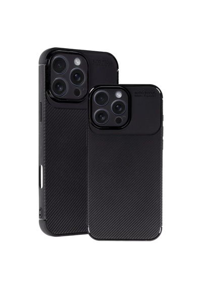 Newface Apple İphone 16 Pro Kılıf Auto Focus Karbon Kapak - Siyah