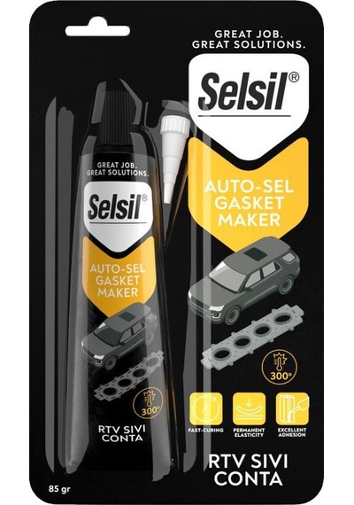 Selsil Oto Rtv Sıvı Conta Kırmızı 85 Gr.