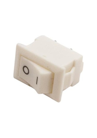 KCD11 Mini Beyaz On-Off Anahtar - Kısa Pinli