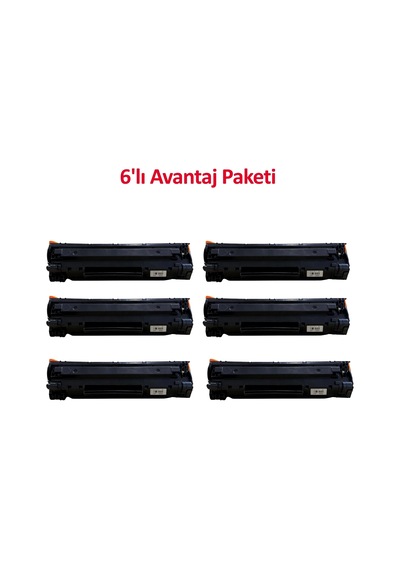 6 Adet Hp Cf217a/crg-047 Çipli Uyumlu Toner 5 Adet