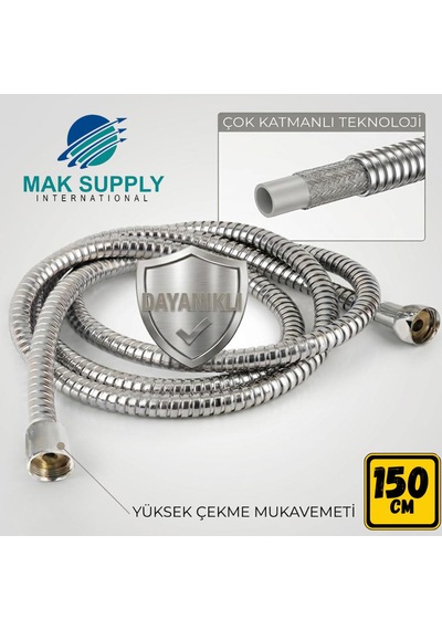 Mak Çelik Duş Hortumu 150cm