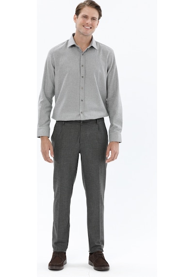 Finesuits Erkek Desenli Klasik Pantolon 2422105005.pvycs Gri