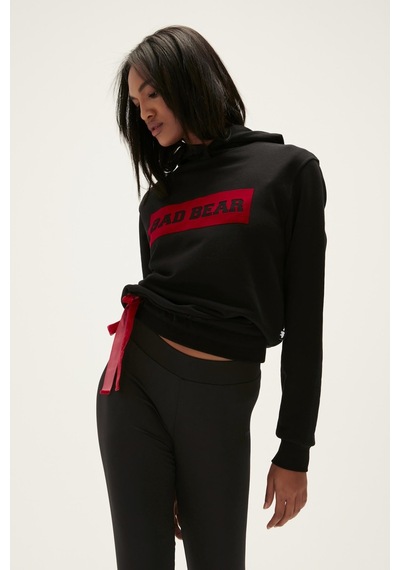 Bad Bear 22.04.12.007 Flog Hoodıe Kadın Hoodıe Sweat Shirt 22.04.12.007-R11001 Siyah