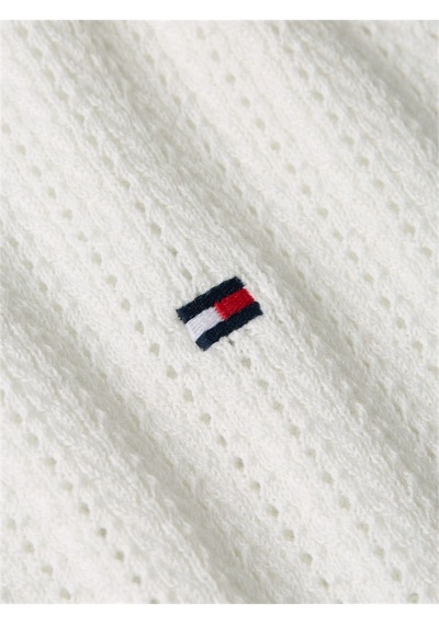Tommy Hilfiger Poıntelle S/s Polo Sweater Kadın Beyaz Polo - Ww0ww49362