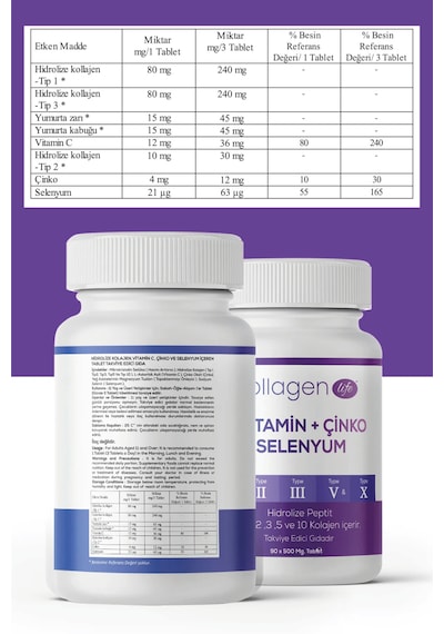 Collagen Life Pro Kolajen 90 Tablet
