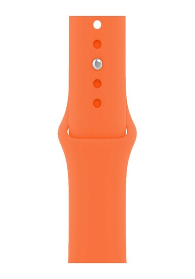 Schitec 42-49mm Yeninesilapple Akıllı Saat Kordon Silikon Turuncu