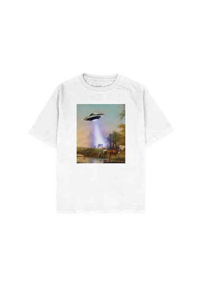 Tarzsokak Village Beyaz Oversize Unisex T-shirt