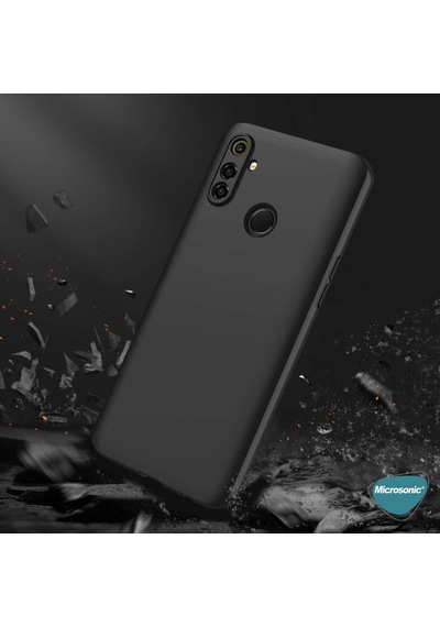 Microsonic Realme C3 Kılıf Double Dip 360 Protective