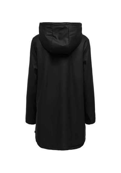 Only Onlsally Padded Raıncoat Black Kadın Su İtici Yağmurluk 15206116 Siyah