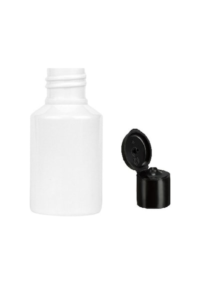 60ml Plastik Beyaz Fliptop Kapak Şişe, 12 Adet, Açmalı Kapak Şişe, Dezenfektan Şişesi,sabun Şişesi, Kozmetik Şişe Beyaz