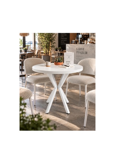 Kalınlaştırmalı Mutfak Cafe Balkon Bahçe Restoran Yemek Masası 70x70 Beyaz Beyaz Yuvarlak Beyaz - Beyaz Beyaz - Beyaz Kalınlaştırmalı Mutfak Cafe Balkon Bahçe Restoran Yemek Masası 70x70 Beyaz Beyaz Yuvarlak Beyaz - Beyaz Beyaz - Beyaz