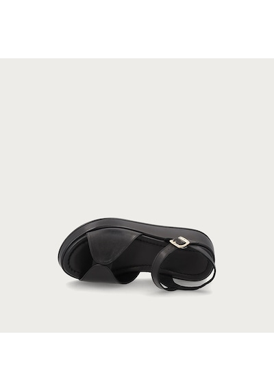 Nero Black Sandalet Kadın 04m2 Frau Wıth Ankle Strap siyah