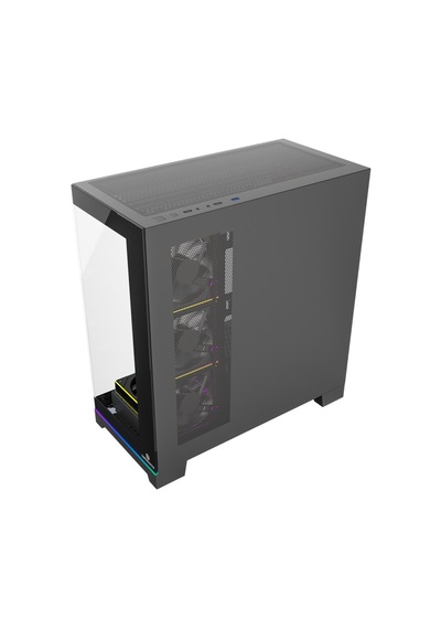 Gamebooster Nyvra Sync 850w 80+ Bronze Atx3.1 Gen5.1 Seaview Argb Atx Mid Tower Siyah Kasa