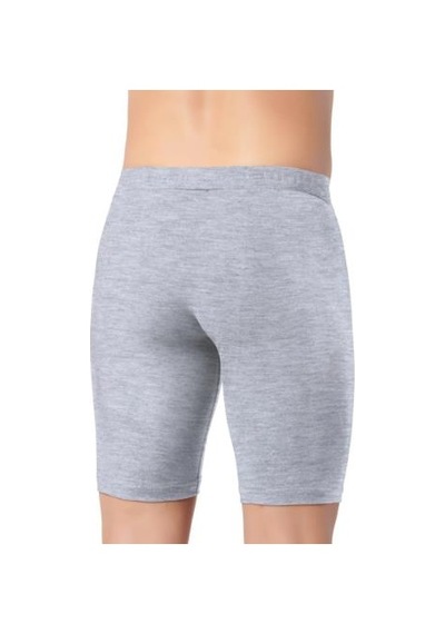Gümüş Erkek Likralı Uzun Boxer 4074 Gri