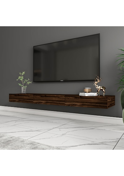 Avalon 3 Kapaklı Duvara Monte Tv Sehpası 140 Cm, Modern Minimal Tasarım, Tv Ünitesi - Sandık Ceviz Sandık Ceviz Avalon 3 Kapaklı Duvara Monte Tv Sehpası 140 Cm, Modern Minimal Tasarım, Tv Ünitesi - Sandık Ceviz Sandık Ceviz