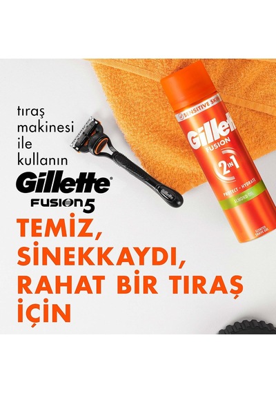 Fusion Badem Yağlı Tıraş Jeli, Hassas Cilt İçin, 200ml