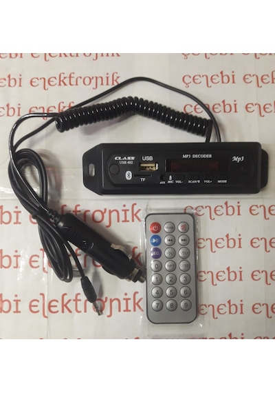 Araç Oto Teyp Mikrofonlu Bluetoothlu Mp3 Çevirici Class Usb  402