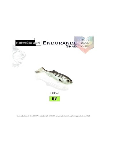 Nanıwaosakashı Endurande Shad 70mm C059