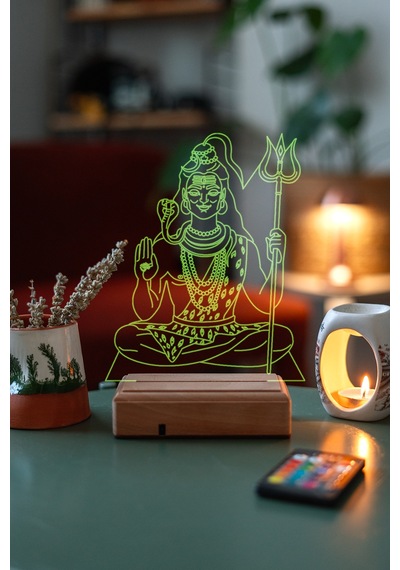 Lord Shiva 16 Renk Kumandalı 3d Gece Lambası