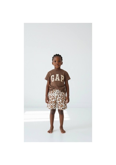 Poala Kids Logolu Leopar Şort Takım