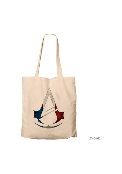 Assassins Creed Logo Color Kanvas Bez Çanta