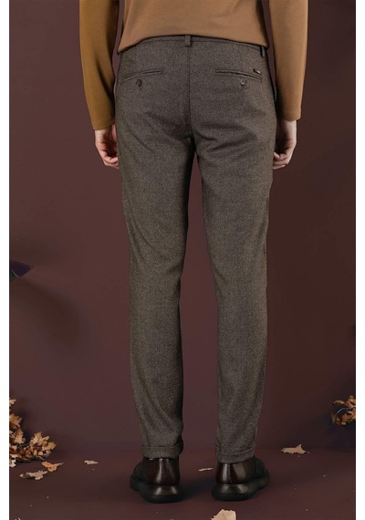 Efor P 1138 Slim Fit Kahve Klasik Pantolon Kahverengi