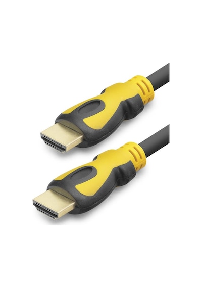 Hdmi Kablo 14+1 Od 7.0 Mm 12.9 M - Siyah Sarı Xy6005