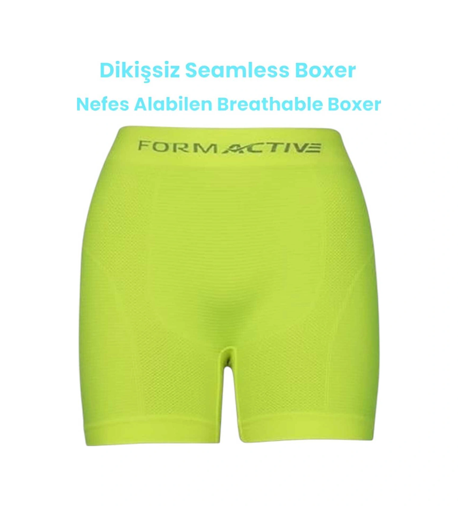 Tezzgelsin Erkek Dikişsiz/seamless Nefes Alabilen Boxer Neon Sarı