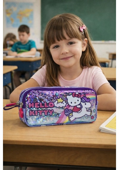 Hello Kitty Kalem Kutusu Lila Lila