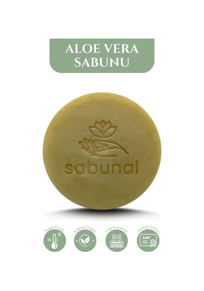 Sabunal Aloe Vera Sabunu 2 Adet - Nemlendirici ve Yatıştırıcı Bitkisel Sabun