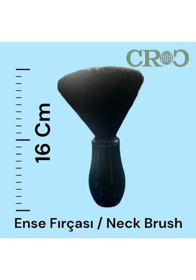Croc Ef003 Siyah Ense Fırçası - Siyah Sentetik Kıl