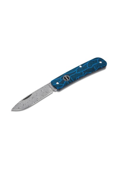 Böker Plus Tech Tool Blue Damast Kamp Çakı Çok Renkli