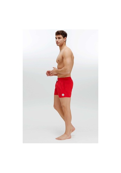 U.S. Polo Assn. Erkek Kırmızı Orta Boy Deniz Şortu-4350