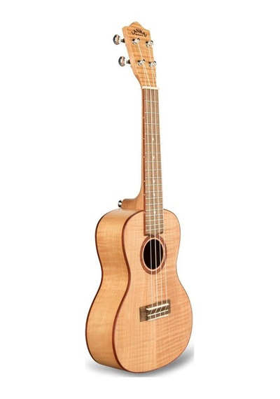 Lanikai Fm-c Flame Maple Concert Ukulele Alevli Akçaağaç Parlak Ve Net Ses
