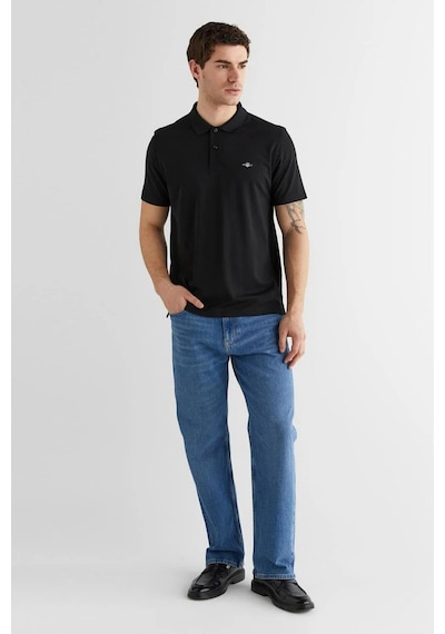 Gant Erkek Siyah Regular Fit Logolu Polo Yaka T-shirt-14834