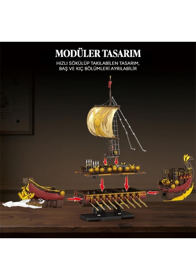 Reobrix Spartan Warship 66104 Brick Yapım Seti