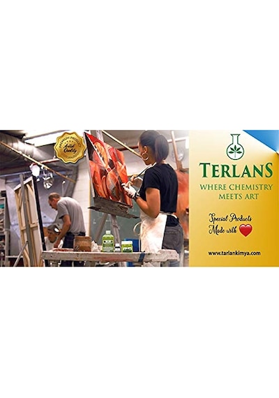 Terlans Kokusuz Terebentin 1000 Ml Yağlı Boya İnceltici Kokusuz, Düşük Uçuculu Profesyonel Resim Malzemesi Ve Atölye Kullanımı İçin