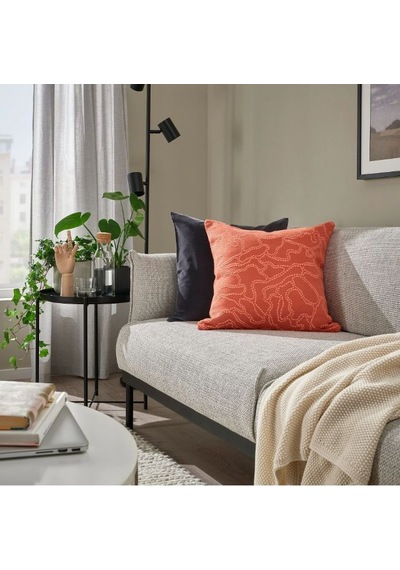 Ikea Guldfly Yastık Kılıfı 50 X 50 Cm Turuncu - Kırmızı